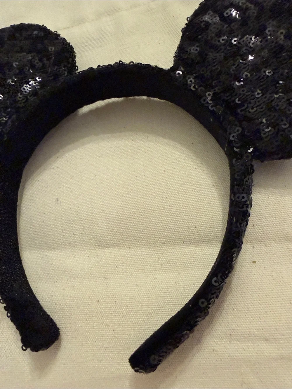 Disney Parks Black Sequin Headband Walt Accessories Ears Sparkly